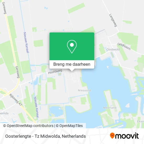 Oosterlengte - Tz Midwolda kaart