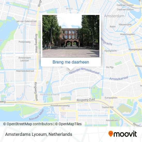 Amsterdams Lyceum kaart