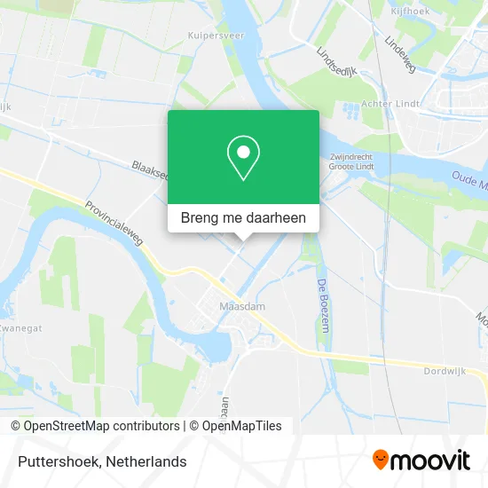 Puttershoek kaart
