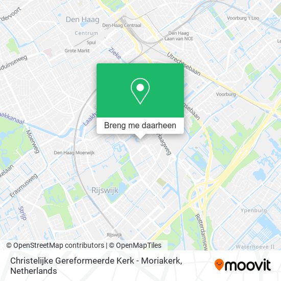 Christelijke Gereformeerde Kerk - Moriakerk kaart