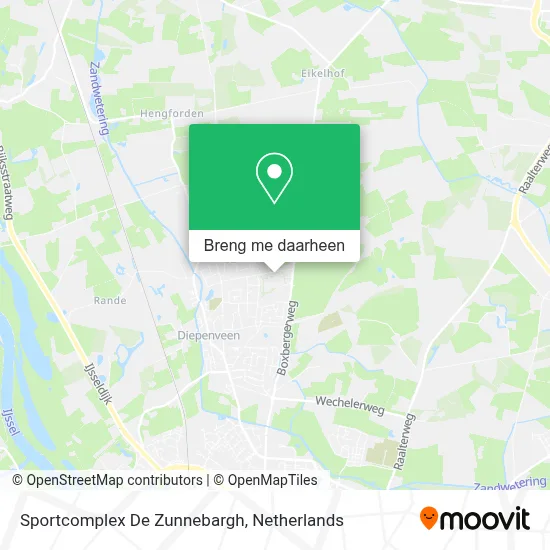 Sportcomplex De Zunnebargh kaart