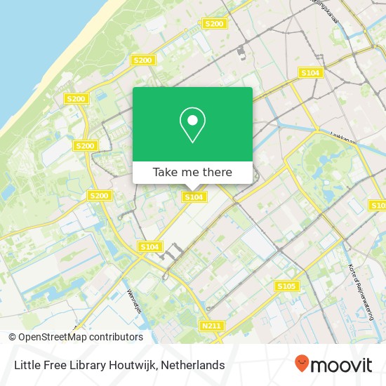 Little Free Library Houtwijk kaart