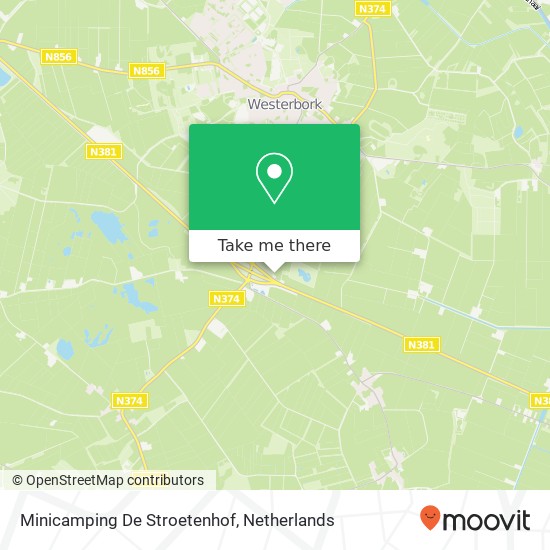 Minicamping De Stroetenhof kaart