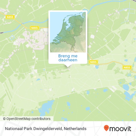 Nationaal Park Dwingelderveld kaart