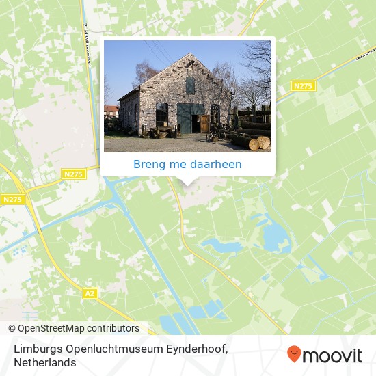 Limburgs Openluchtmuseum Eynderhoof kaart