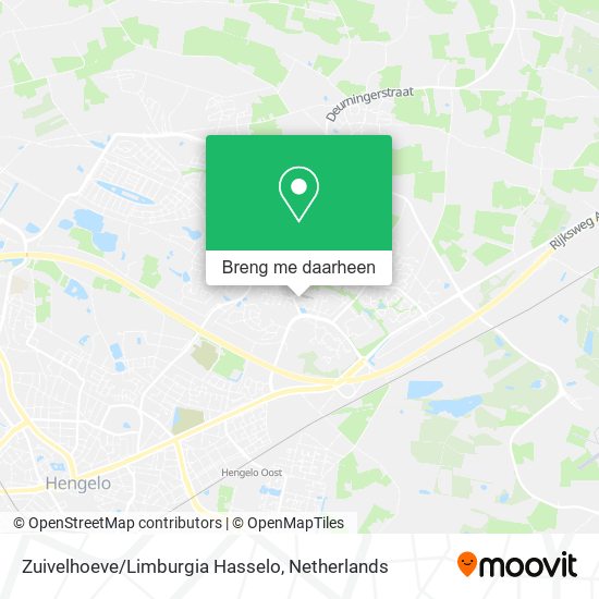 Zuivelhoeve/Limburgia Hasselo kaart