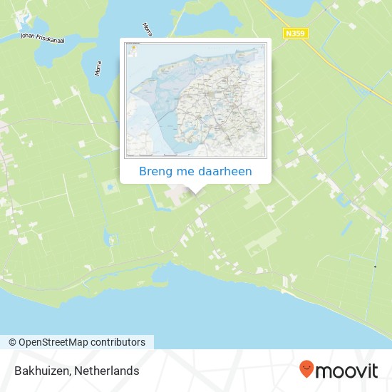 Bakhuizen kaart