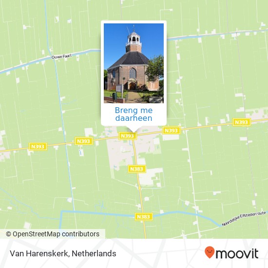 Van Harenskerk kaart