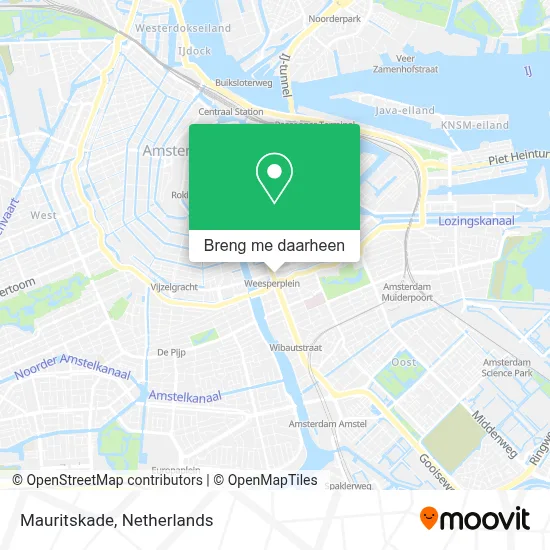 Mauritskade kaart