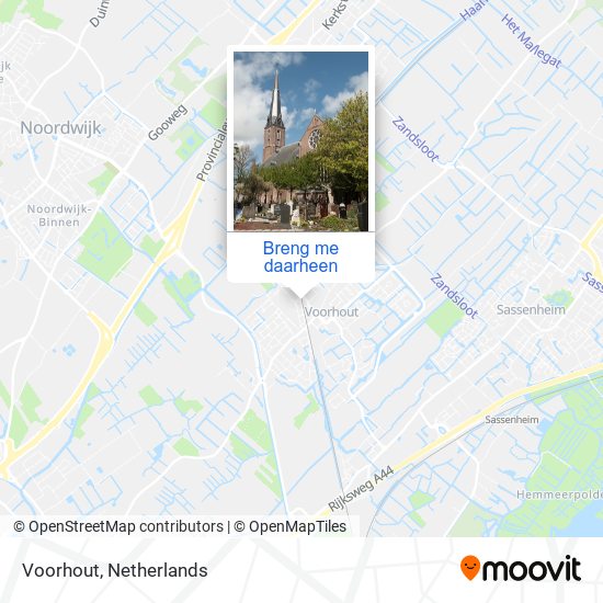 Voorhout kaart