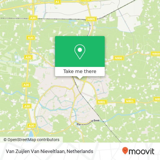 Van Zuijlen Van Nieveltlaan kaart