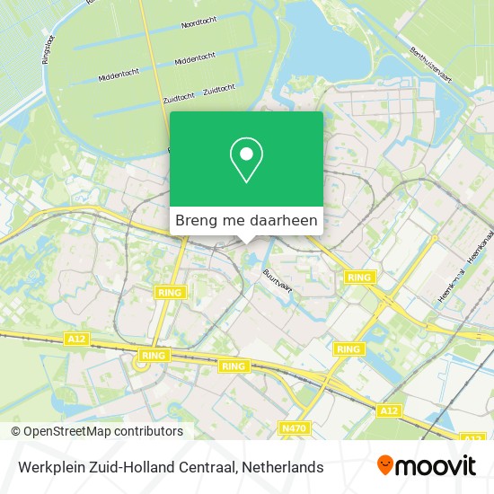 Werkplein Zuid-Holland Centraal kaart