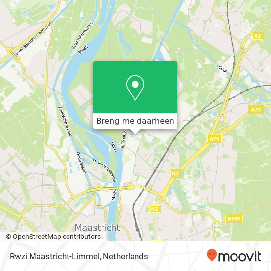 Rwzi Maastricht-Limmel kaart