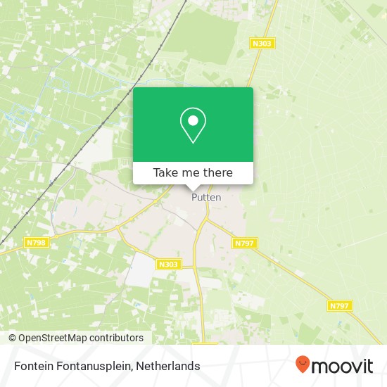 Fontein Fontanusplein kaart