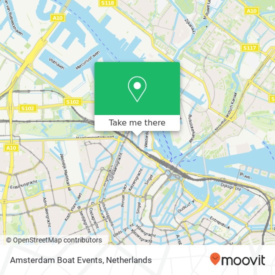 Amsterdam Boat Events kaart