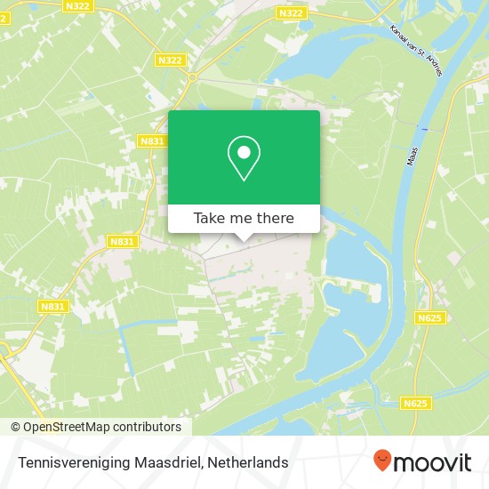 Tennisvereniging Maasdriel kaart