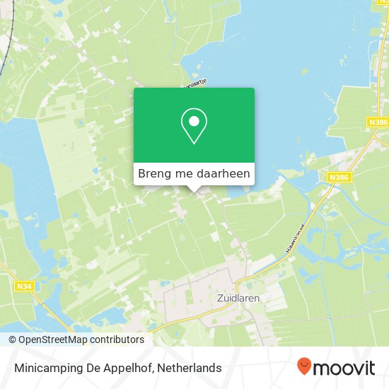 Minicamping De Appelhof kaart