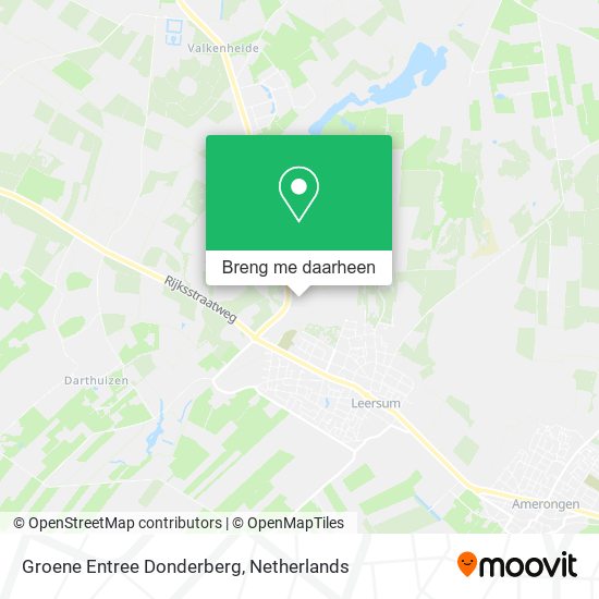 Groene Entree Donderberg kaart