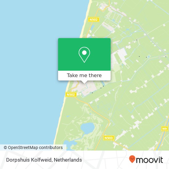 Dorpshuis Kolfweid kaart