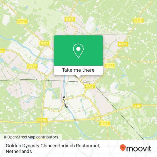 Golden Dynasty Chinees-Indisch Restaurant kaart