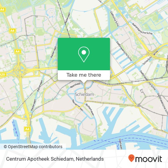 Centrum Apotheek Schiedam kaart