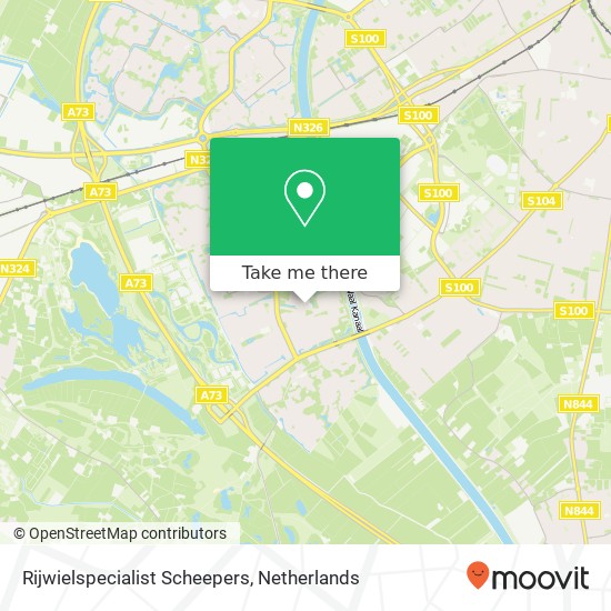 Rijwielspecialist Scheepers kaart