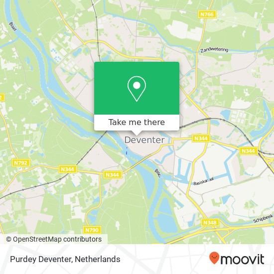 Purdey Deventer kaart