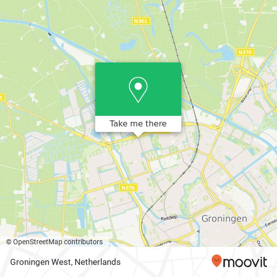 Groningen West kaart