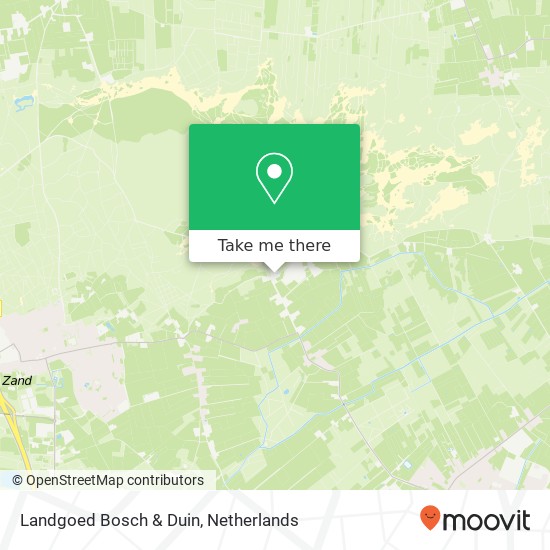 Landgoed Bosch & Duin kaart