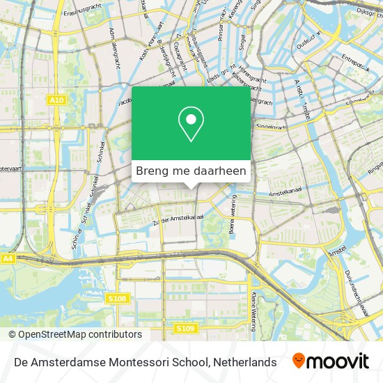 De Amsterdamse Montessori School kaart