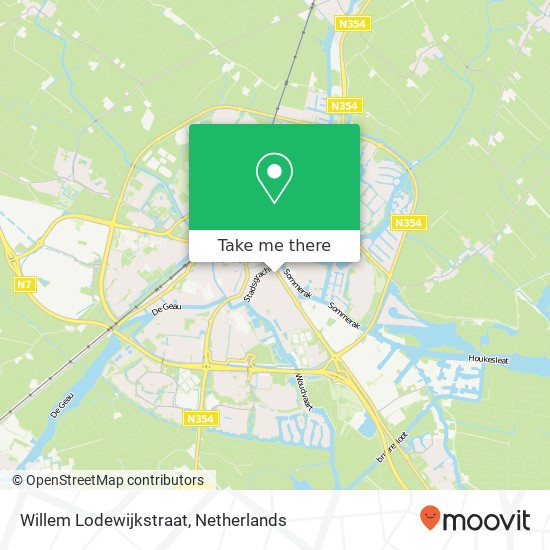 Willem Lodewijkstraat kaart