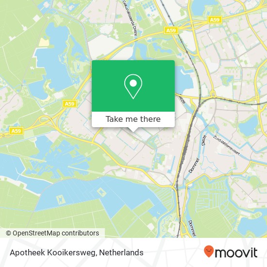 Apotheek Kooikersweg kaart