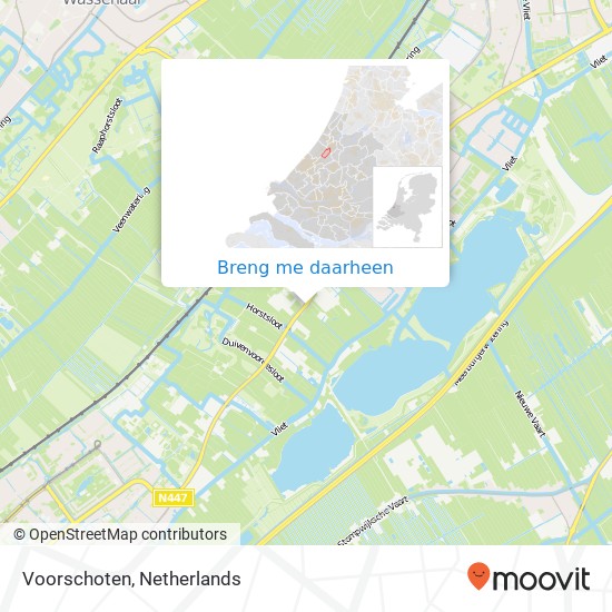 Voorschoten kaart