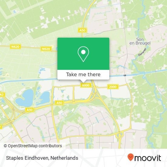 Staples Eindhoven kaart