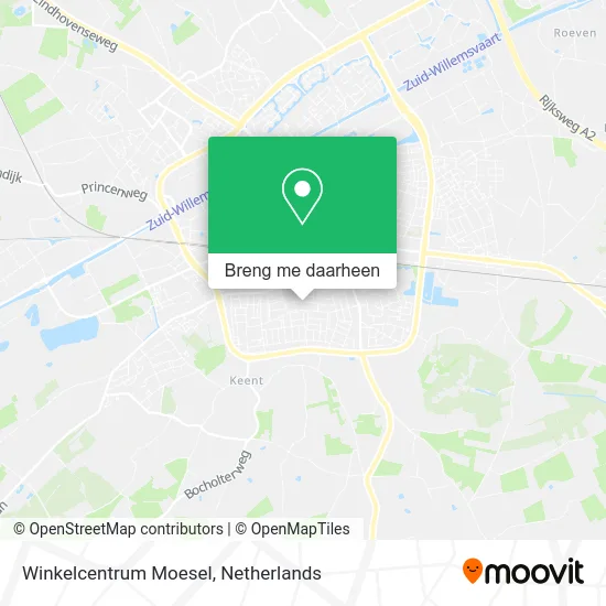Winkelcentrum Moesel kaart