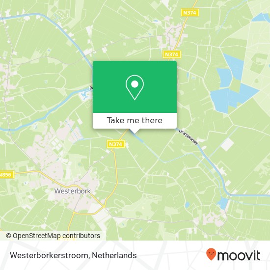 Westerborkerstroom kaart