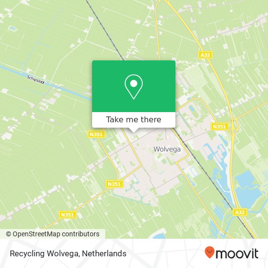 Recycling Wolvega kaart