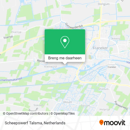 Scheepswerf Talsma kaart