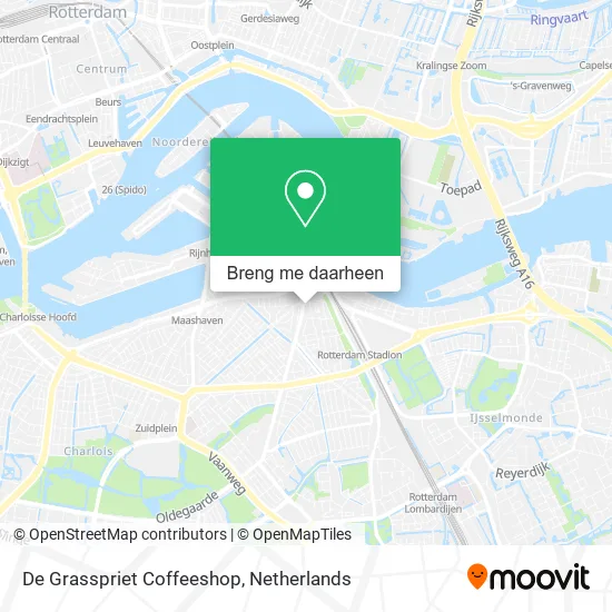De Grasspriet Coffeeshop kaart
