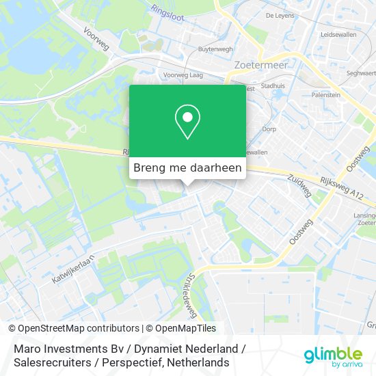 Maro Investments Bv / Dynamiet Nederland / Salesrecruiters / Perspectief kaart