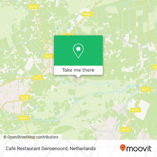 Café Restaurant Dennenoord kaart