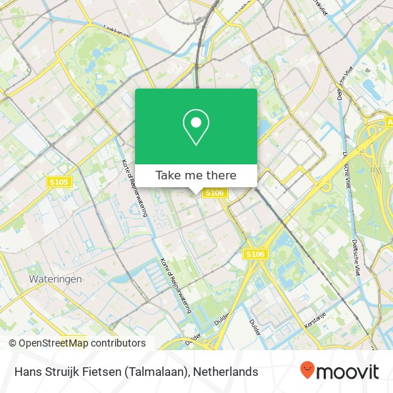 Hans Struijk Fietsen (Talmalaan) kaart