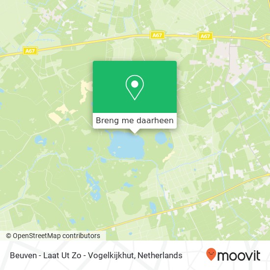 Beuven - Laat Ut Zo - Vogelkijkhut kaart