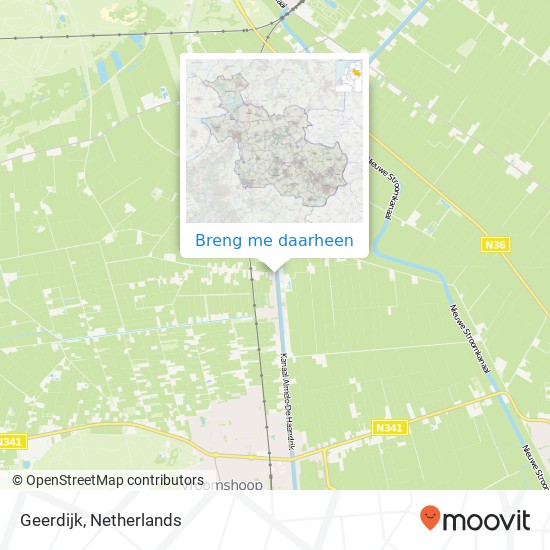 Geerdijk kaart