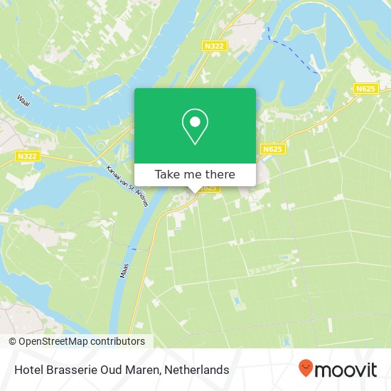 Hotel Brasserie Oud Maren kaart