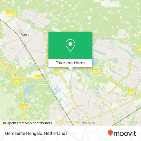 Gemeente Hengelo kaart