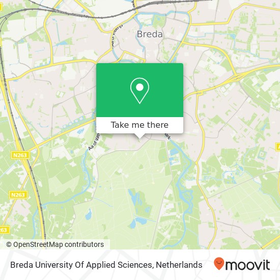 Breda University Of Applied Sciences kaart