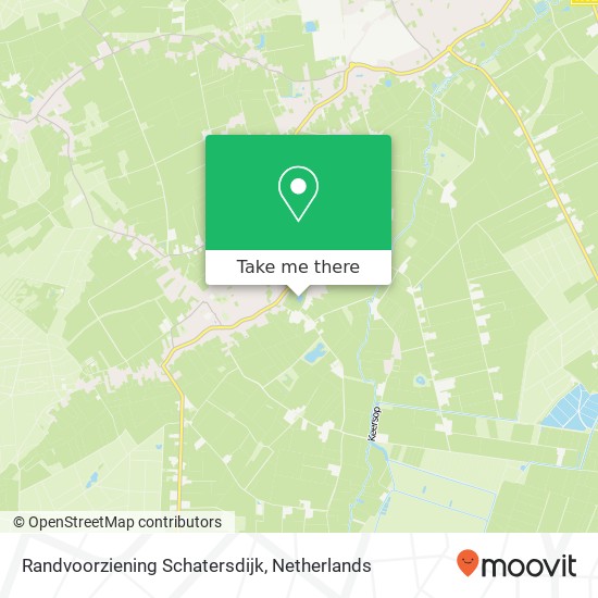 Randvoorziening Schatersdijk kaart