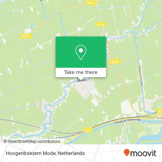 Hoogenboezem Mode kaart