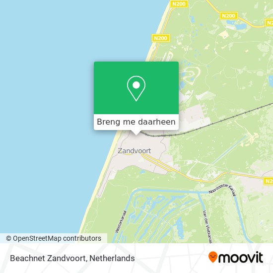 Beachnet Zandvoort kaart